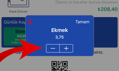 Hesabım Cebimde Günlük Kaydına Birim Ekleme