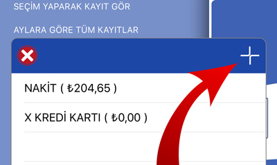 Hesabım Cebimde Yeni Kasa Ekleme